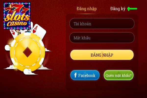 các bước đăng ký tài khoản Slots777